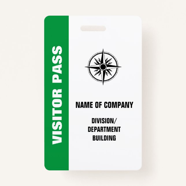 LARGE VISITOR BADGE ID BADGE (Front)