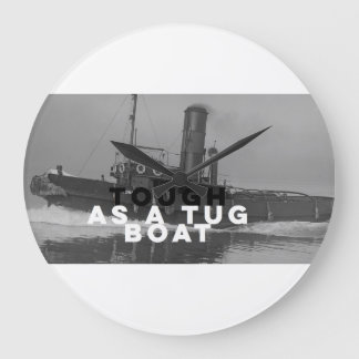Large Wall Clock Tough As A Tugboat