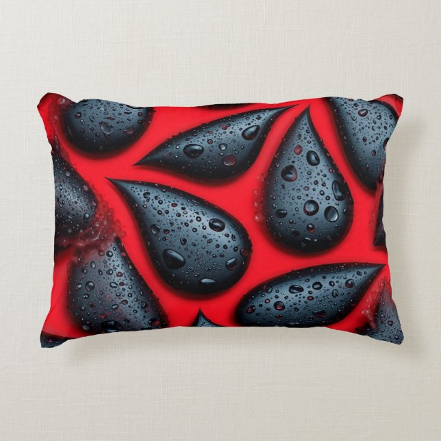 Large Watermelon seeds Decorative Cushion (Front)