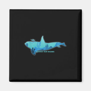 Large Whale Environmental Protection, Climate Prot Magnet