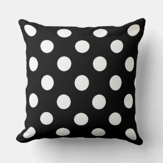 Large White Polka Dots  Cushion