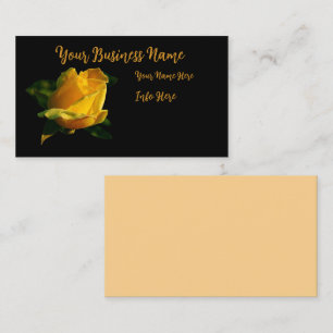 Large Yellow Rose Business Card