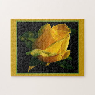 Large Yellow Rose Jigsaw Puzzle