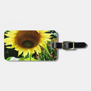 Large yellow Sunflower Luggage Tag