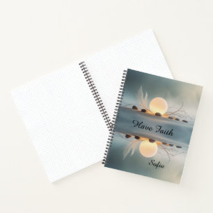 Large Zen Spiral Journal: Full Wrap Mindful Notebook