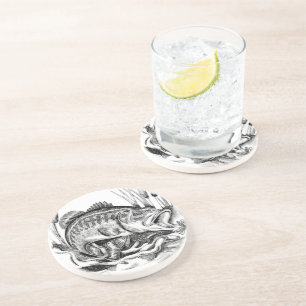 Largemouth bass coaster