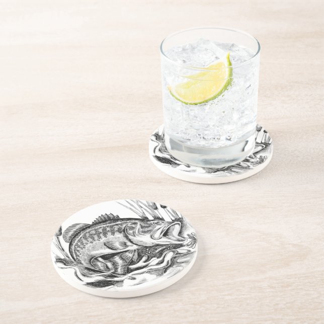 Largemouth bass coaster (Side)