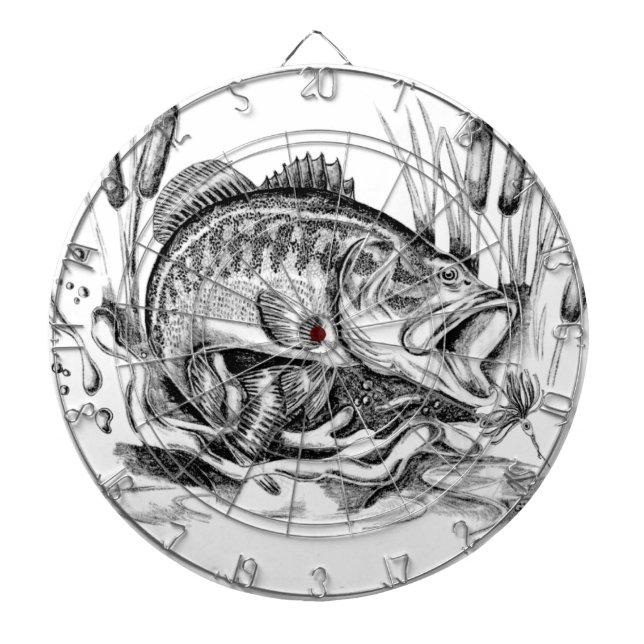 Largemouth bass dartboard (Front)