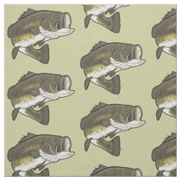 Largemouth Bass Fabric