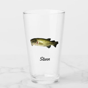 Largemouth Bass Fish Personalised Beer Glass