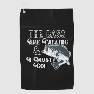 Largemouth Bass Fishing Hand Towel