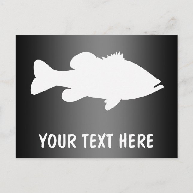Largemouth Bass Fishing template Postcard (Front)