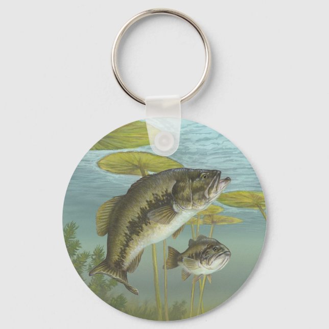 Largemouth Bass Keychain (Front)