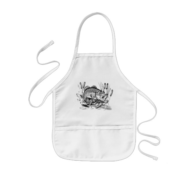 Largemouth Bass Kids Apron (Front)
