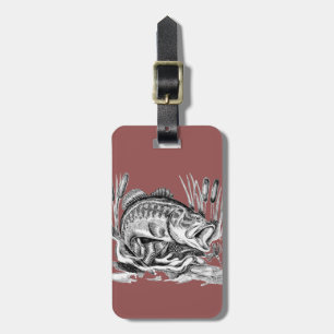 Largemouth Bass Luggage Tag