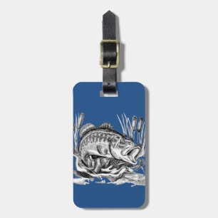 Largemouth Bass Luggage Tag