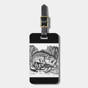 Largemouth Bass Luggage Tag