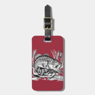 Largemouth Bass Luggage Tag
