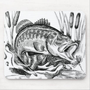 Largemouth Bass Mouse Pad