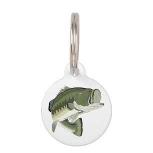 LARGEMOUTH BASS PET TAG