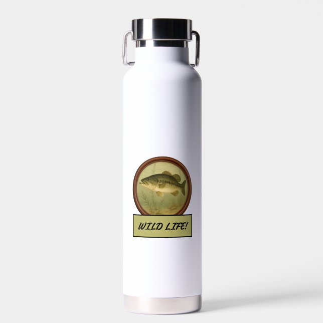 Largemouth Bass Water Bottle (Front)