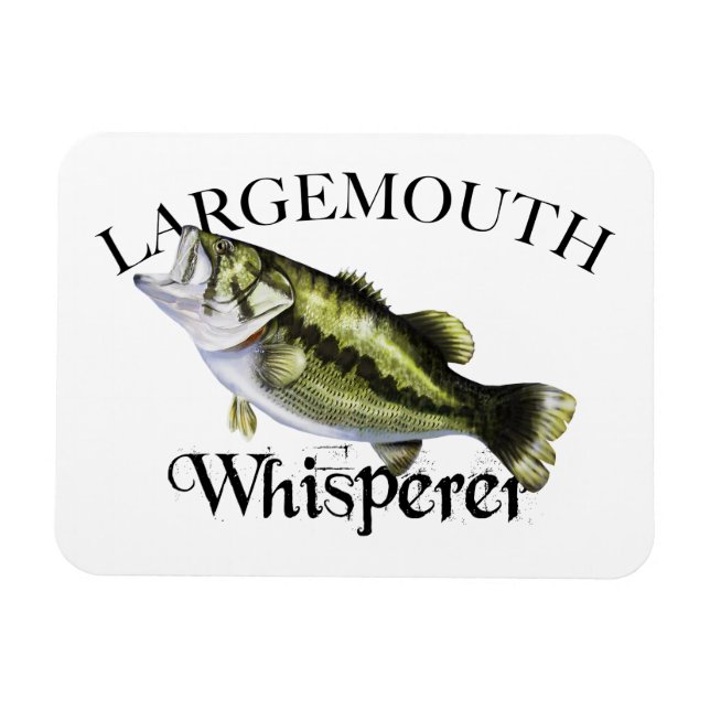 Largemouth Bass Whisperer Magnet (Horizontal)