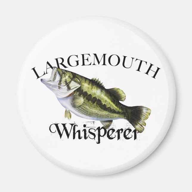 Largemouth Bass Whisperer Magnet (Front)