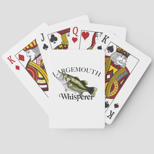 Largemouth Bass Whisperer Playing Cards (Back)