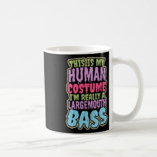 Largemouth Byss Fishing Design Human Costume Gift Coffee Mug
