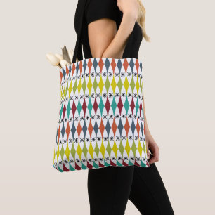 Larger Diamonds and Starbursts Tote Bag