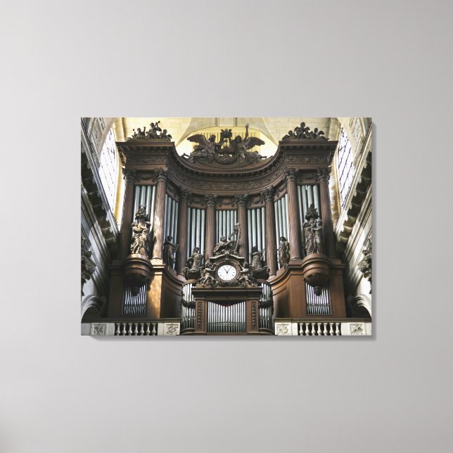 Larger-size canvas print of St Sulpice organ (Front)