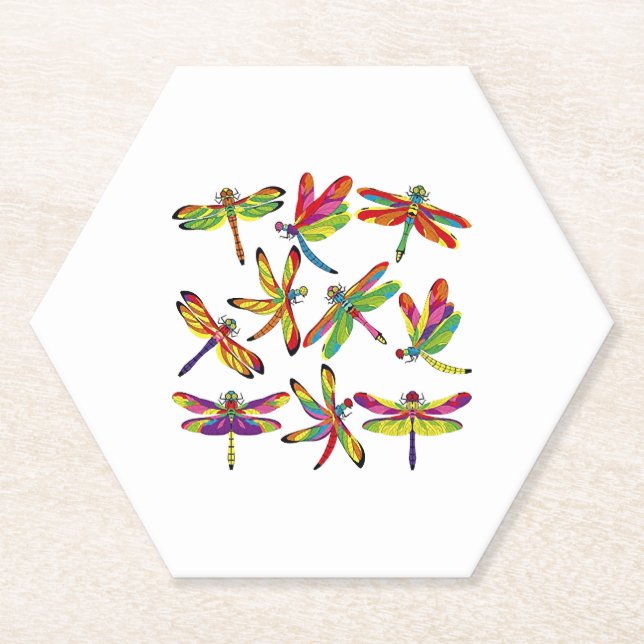 largest dragonfly paper coaster (Front)