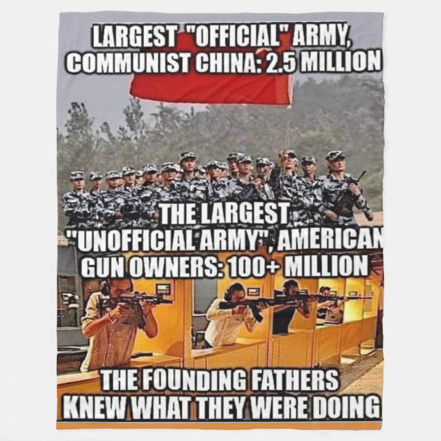 LARGEST "UNOFFICAL" ARMY FLEECE BLANKET (Front)