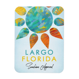Largo Florida Sunshine Travel Magnet
