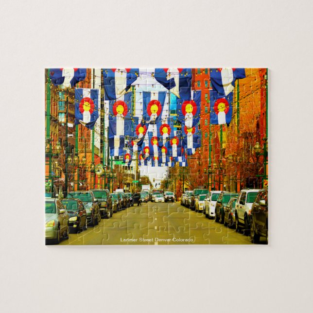 Larimer Street Denver Colorado Jigsaw Puzzle (Horizontal)