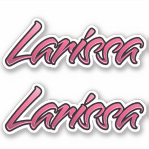 Larissa faded pink Aufkleber Sticker Stickerset
