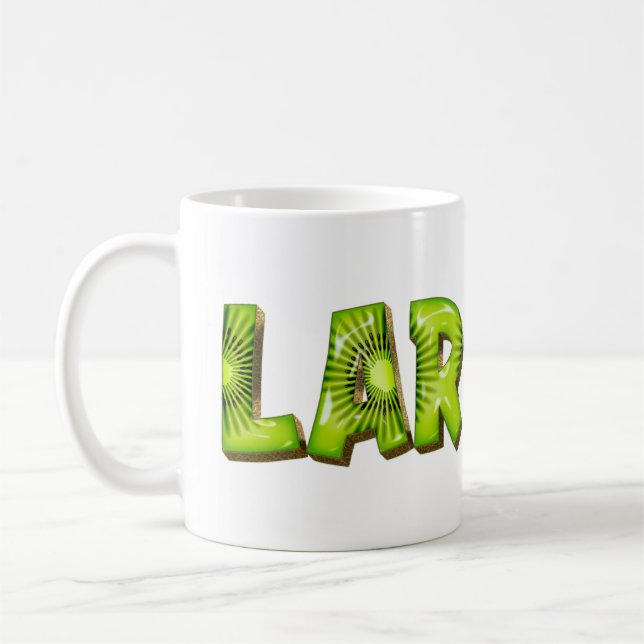 Larissa Name Kiwi Style Tasse Teetasse Coffee Mug (Left)