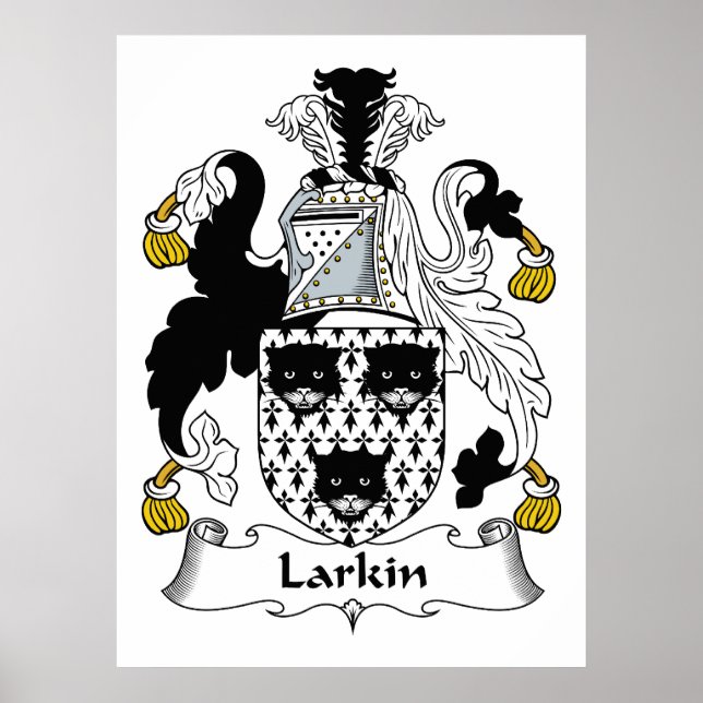 Larkin Family Crest Poster (Front)