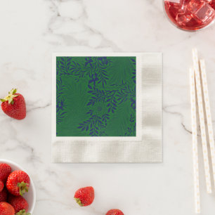 Larkspur in Vibrant Green Napkin