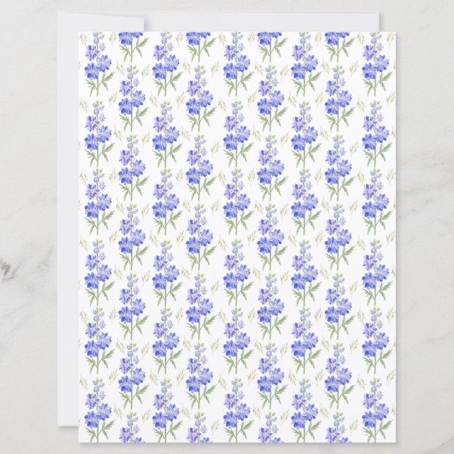 Larkspur Scrapbook Paper (Front)