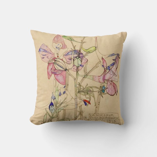 Larkspur Walberswick by Charles Mackintosh Cushion (Front)