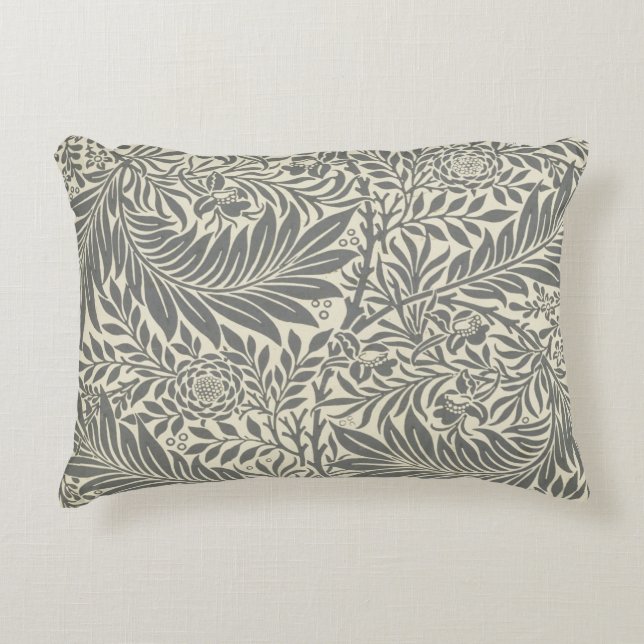 Larkspur, wallpaper design, 1872 decorative cushion (Front)
