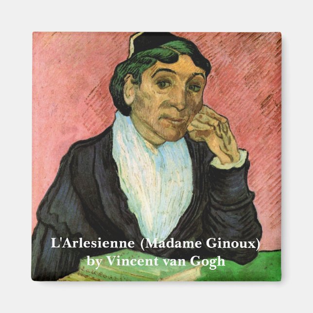 L'Arlesienne (Madame Ginoux) by Vincent van Gogh Magnet (Front)