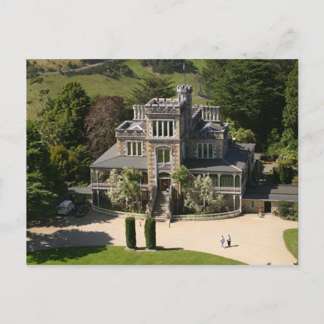 Larnach Castle, Dunedin, New Zealand - aerial Postcard (Front)