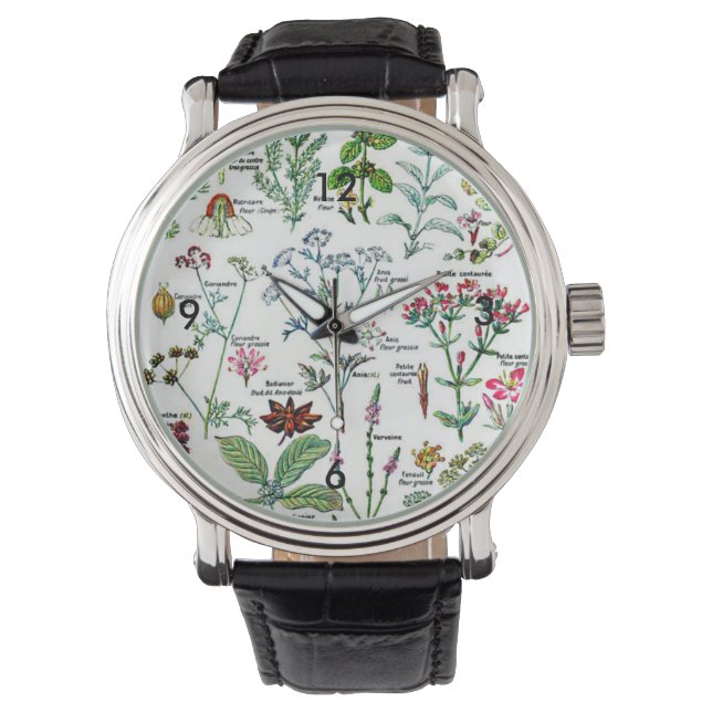 Larousse Digestive Plants Nature Garden Art  Watch (Front)