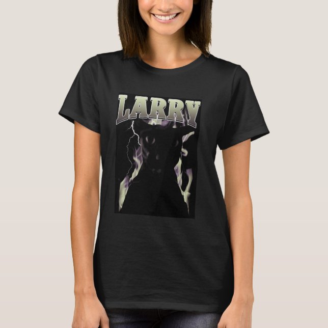 Larry Cat FUNNY CUTE Silly Cats T-Shirt (Front)