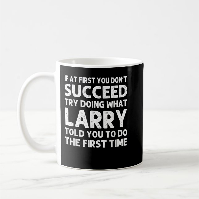 LARRY Gift Name Personalised Birthday Funny Christ Coffee Mug (Left)