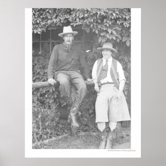 Larry Larom and a women posing. Poster