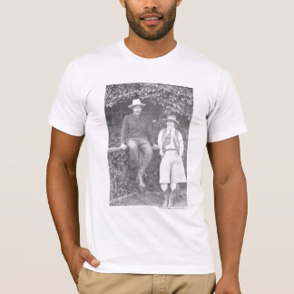 Larry Larom and a women posing. T-Shirt