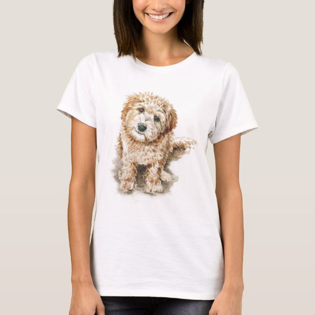 Larry the Labradoodle puppy T-Shirt (Front)